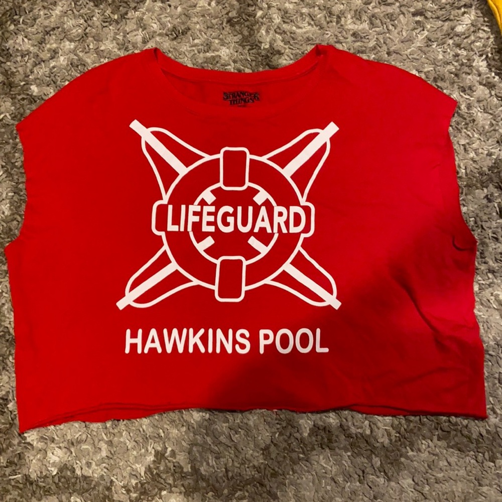 Stranger things cut off crop top